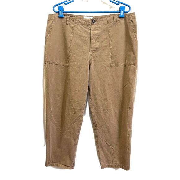 COMMON MARKET Beige 100% Cotton Barrel Pants Trousers   Women's Plus Size XXL - Picture 2 of 11